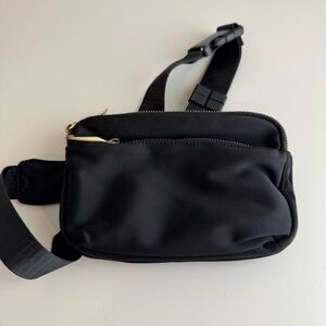 ZOREM Black Pouch with Gold Zipper